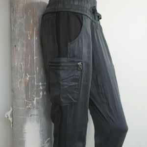Blanc Noir Silk Joggers